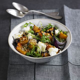 Roasted Squash and Goats' Cheese with Breadcrumbs