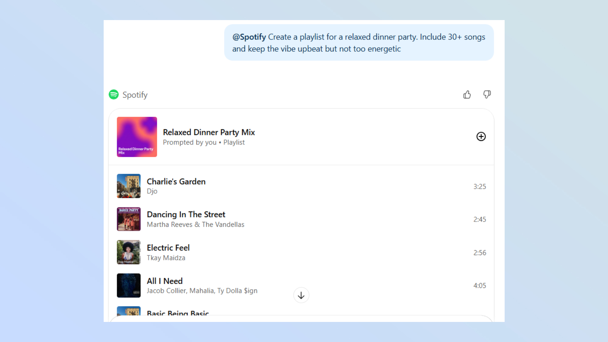 ChatGPT Spotify