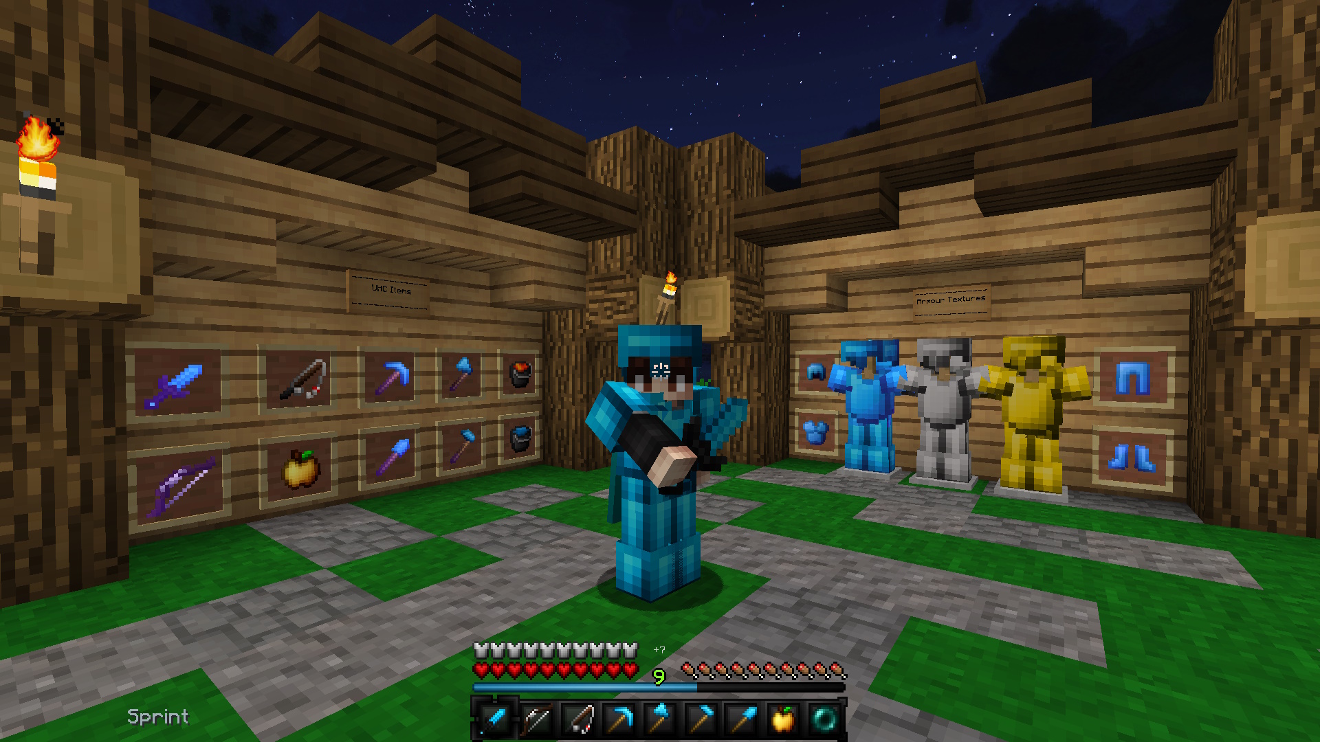 Minecraft texture packs - the TimeDeo PVP pack being shown off in-game