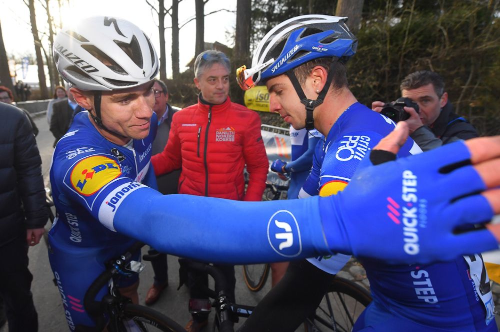 Fabio Jakobsen (Quick-Step Floors) and Alvaro Jose Hodeg