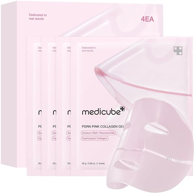 Medicube, PDRN Pink Collagen Gel Mask (Pack of 4)