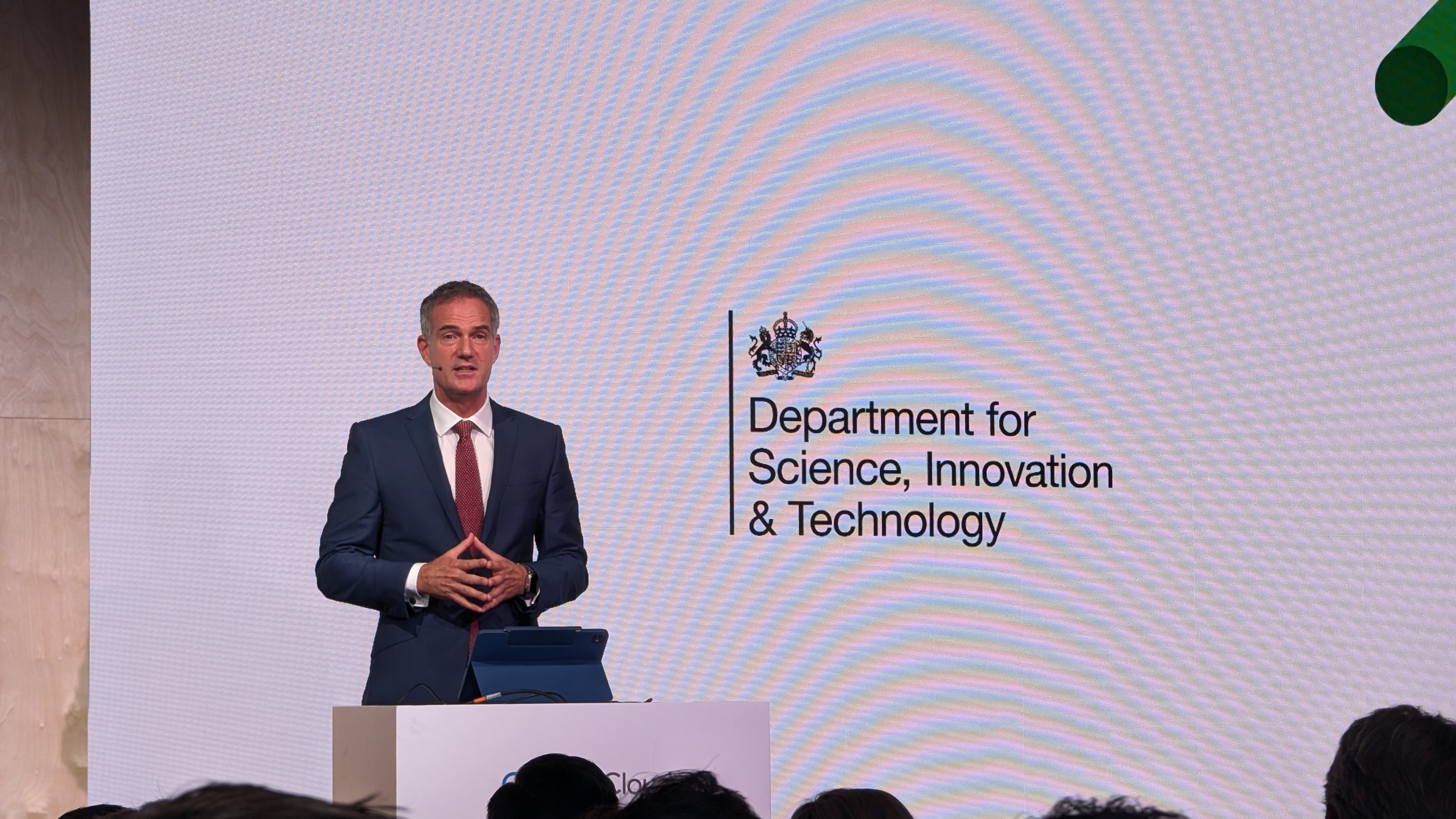 Peter Kyle, UK government secretary of state for science, innovation and technology, speaking at the Google Cloud Summit London on July 9th 2025.