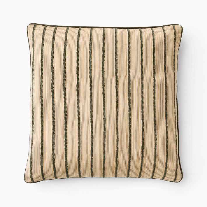 Pierce &amp;amp; Ward Filigree Stripe Pillow Cover