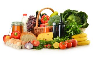 assorted foods, healthy diet