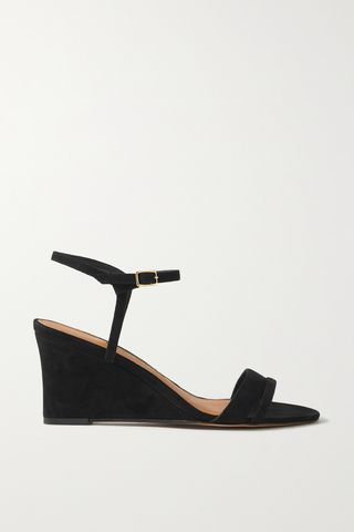 Suede Wedge Sandals