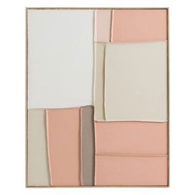 pink pastel abstract wall art from La Redoute