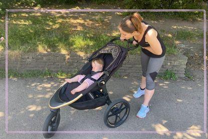 GoodtoKnow parent tester Lizzy Langan reviewing the Baby Jogger Summit X£ pushchair
