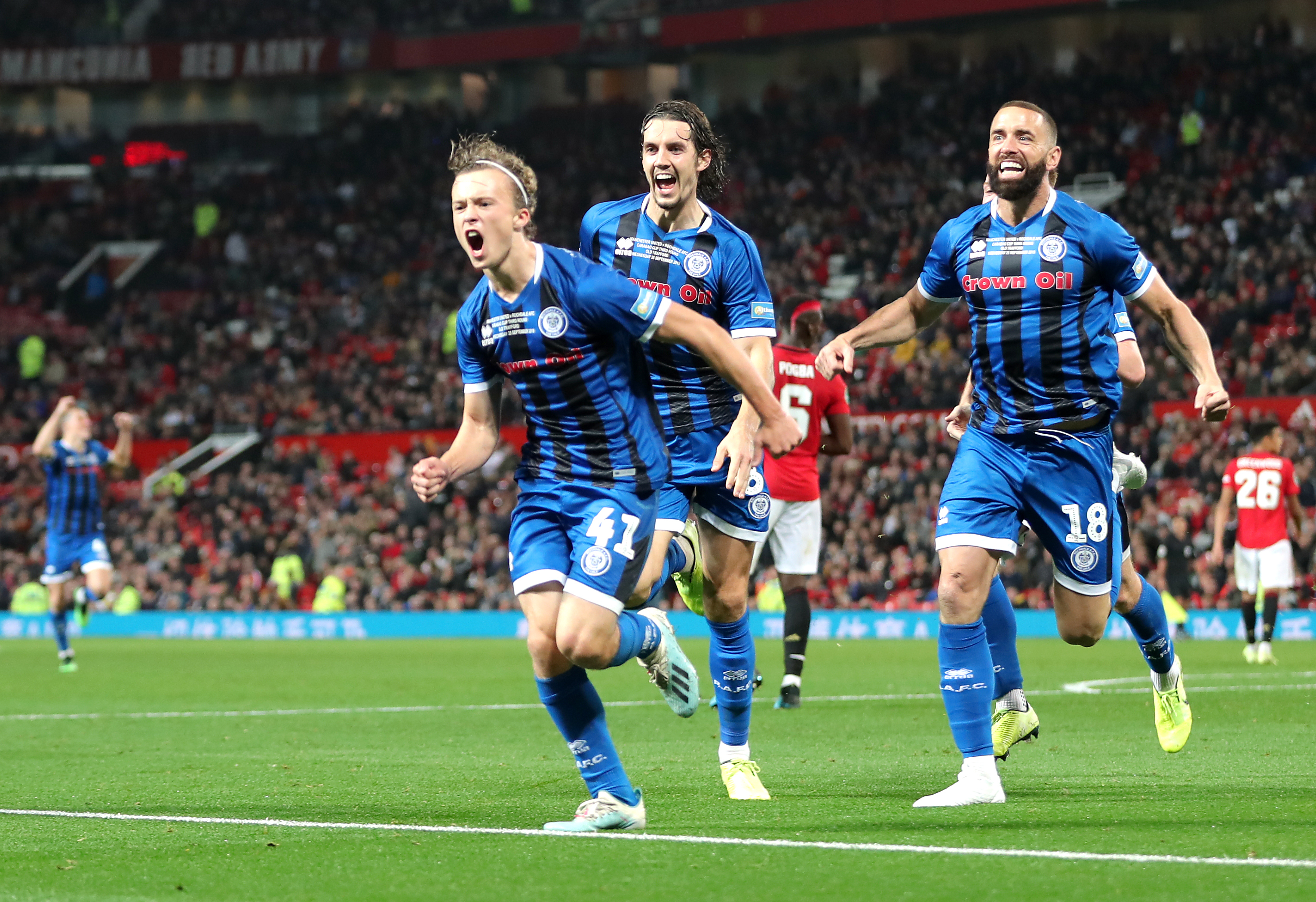 Luke Matheson scored against Manchester United in the Carabao Cup earlier this season