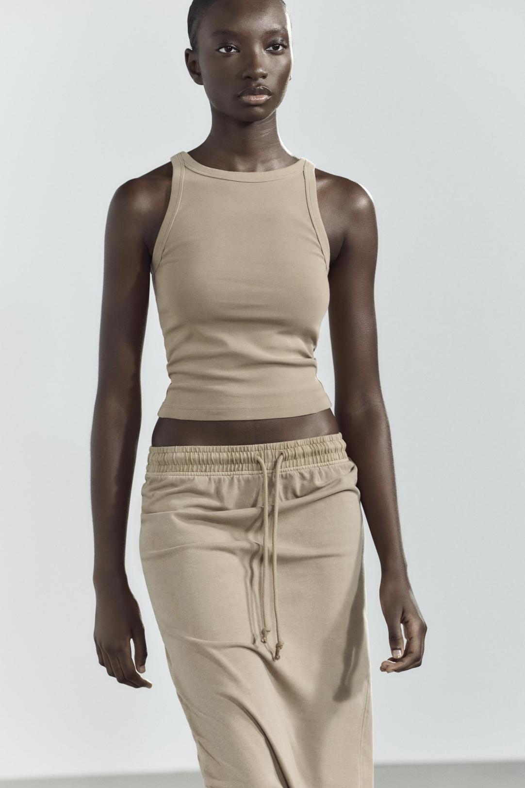 ZARA, Faded-Effect Halter Top
