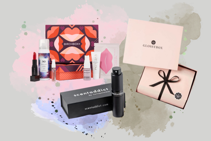 a collage showing the best beauty subscription boxes