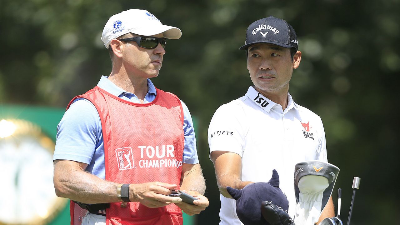 Kevin Na and caddie Kenny Harms