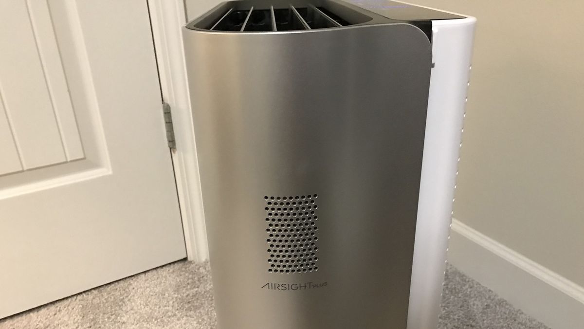 Close up of vent on side of Levoit EverestAir air purifier