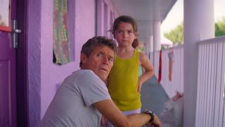 Willem Dafoe and Brooklyn Prince in The Florida Project