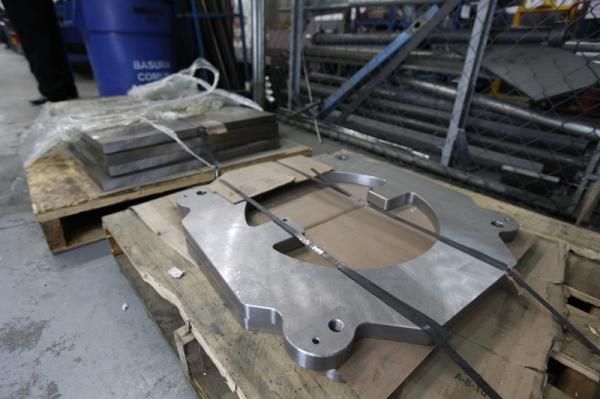 Mold blanks are received in this condition and are machined in-house to suit the application at hand.