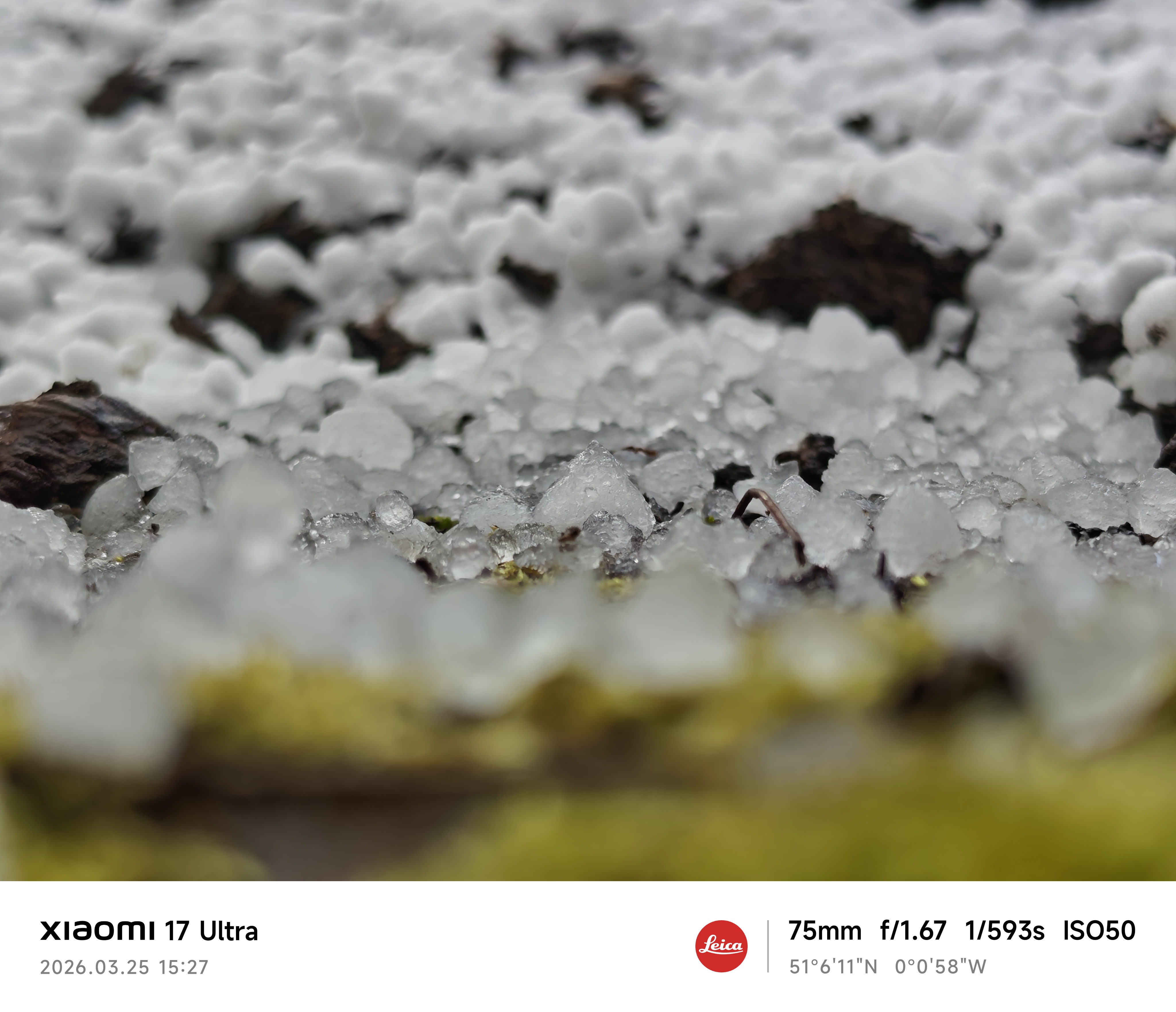 Xiaomi 17 Ultra camera sample hail macro zoom 3 point 2x