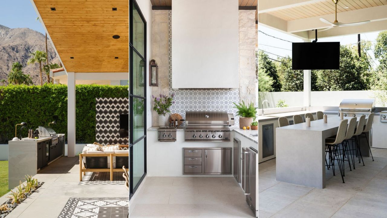 Covered outdoor kitchen ideas hero