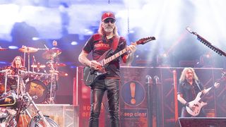 Glenn Tipton playing live with Judas Priest