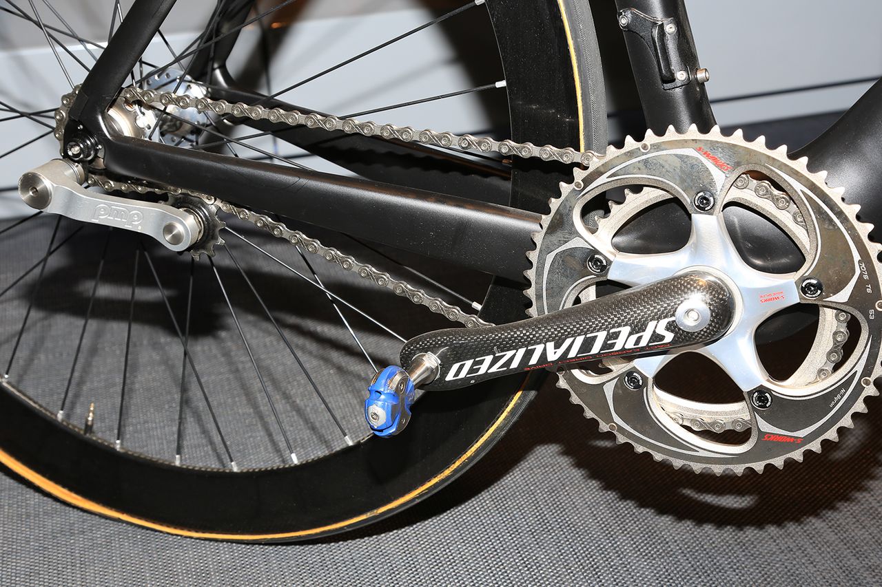 Contador has converted one of his old race bikes into a single-speed