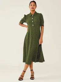 Finery Jaela Polka Dot Midi Dress, £89 ($111) | John Lewis