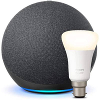 Echo (4th generation) + Philips Hue White Smart Bulb: was £89.99, now £54.99 at Amazon
