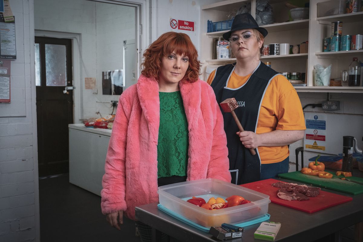 Alma&#039;s Not Normal Season 1 image of Sophie Willan and Jayde Adams as Alma and Leanne.