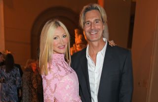 Caprice Bourret (L) and Ty Comfort attend the Summer Party at the V&A in partnership with Harrods at the Victoria and Albert Museum