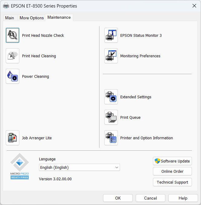 Epson EcoTank ET-8500 printer