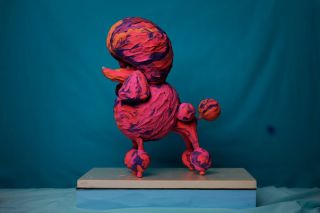Poodle sculpture