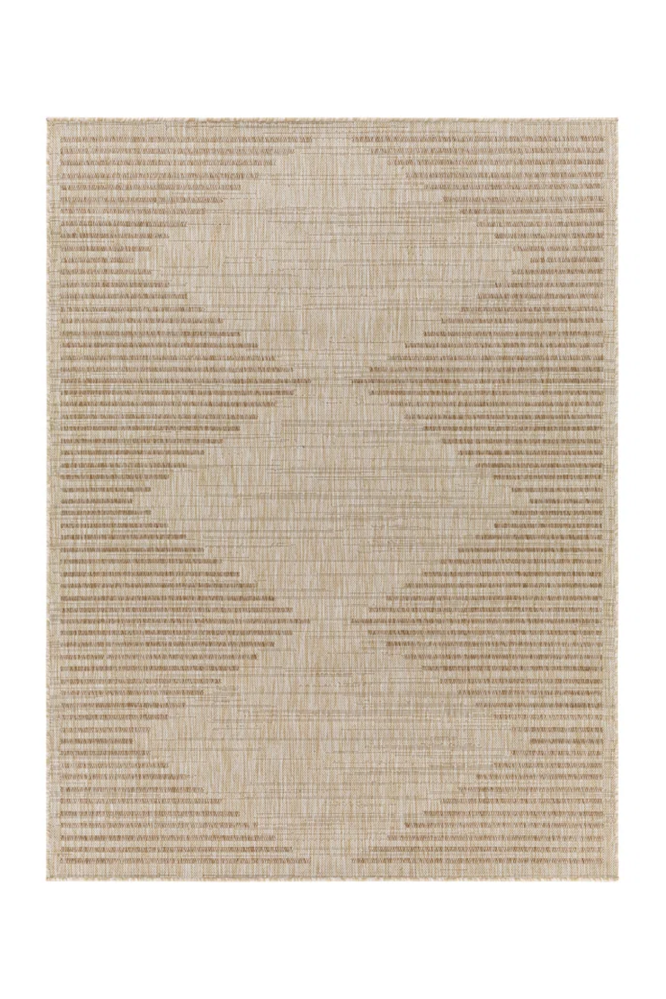 Jute rug with diamond pattern