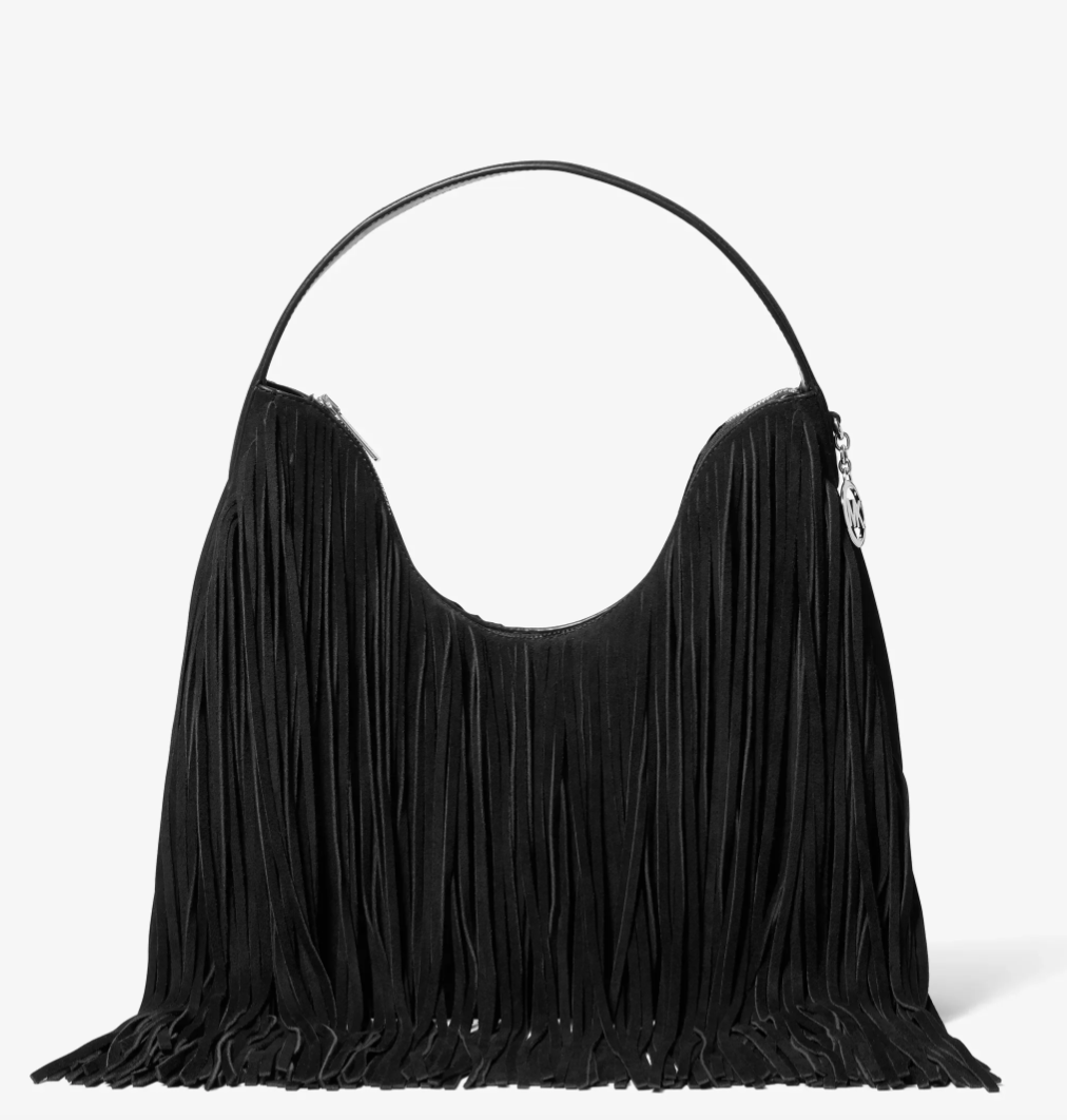 Michael Kors, Nayla Medium Fringed Suede Hobo Shoulder Bag