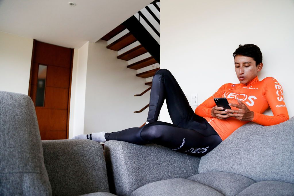 Egan Bernal training in Colombia