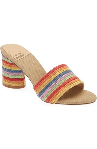 Pinarella rainbow jute sandals