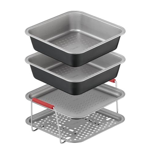 Tefal 4-Piece Air Fryer Accessory Set, Non-Stick Carbon Steel