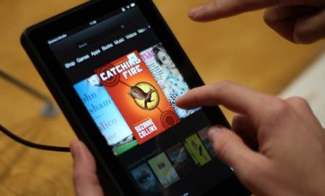 The new Kindle Fire HD is tested at a press conference on Sept. 6: Amazon&amp;#039;s budget-friendly tablet may put pressure on competitors to lower their prices, too.