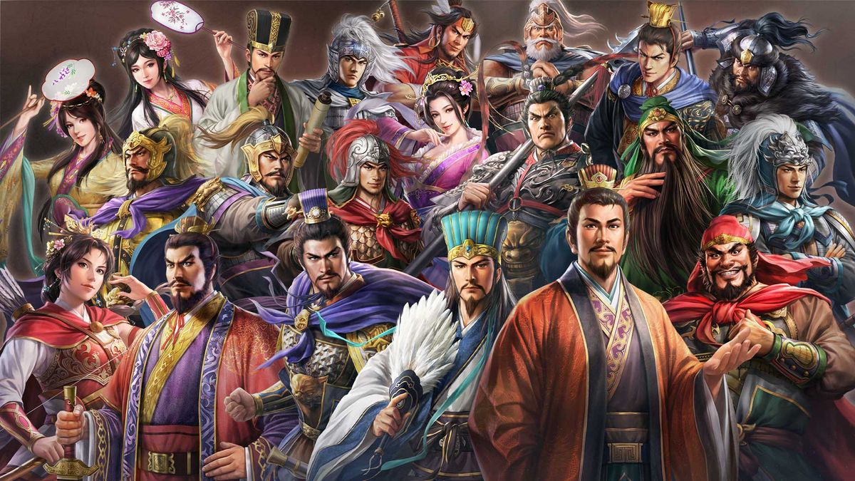 A panoply of historical characters from Romance of the Three Kingdoms 8 Remake.