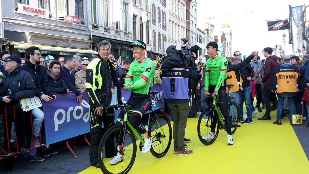 Sep Vanmarcke said he was feeling a bit better after suffering stomach problems