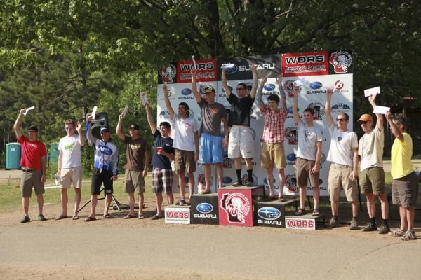 The elite men's podium at the 2010 Big Ring Classic.