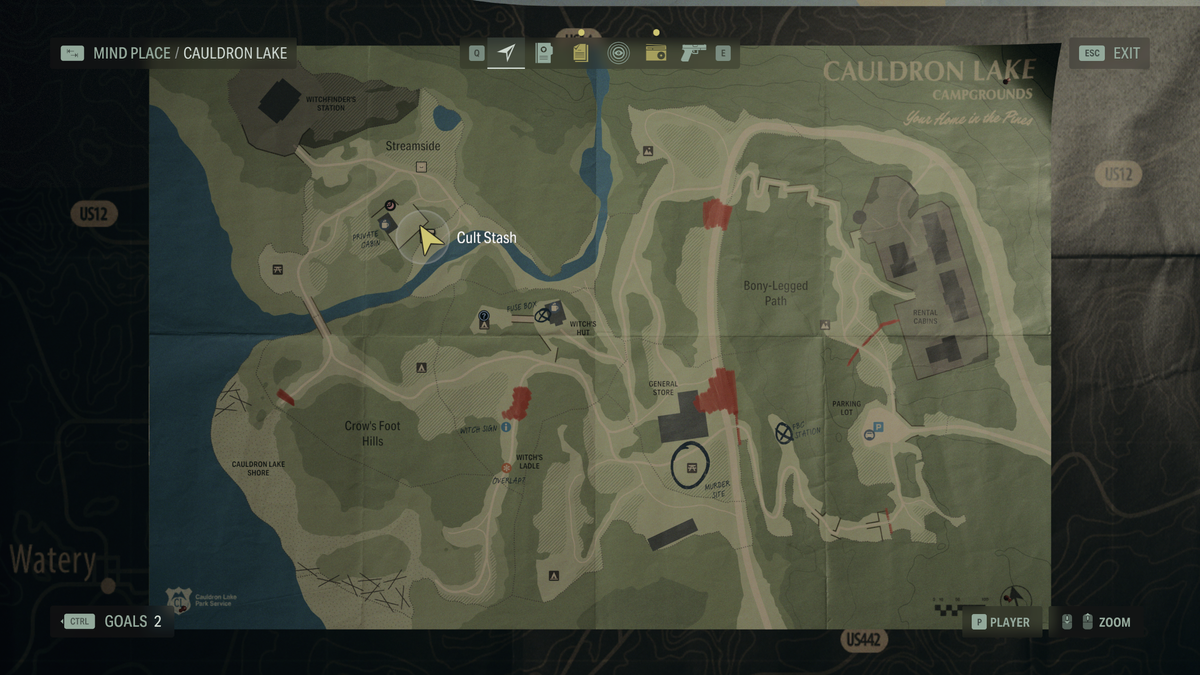 Alan Wake 2 rock rock tree