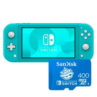 Nintendo Switch Lite Sandisk 400gb Microsd Bundle