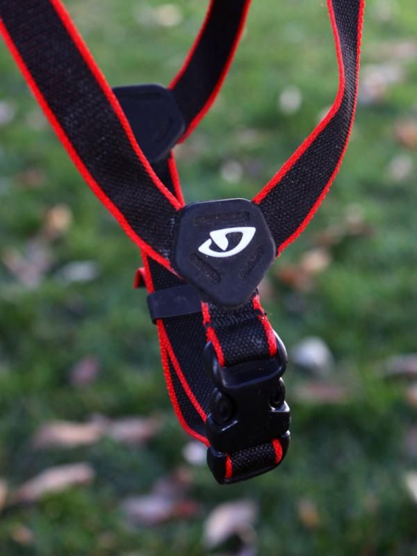 The lightweight webbing isn't adjustable aside from the chin strap but the placement is nearly perfect as is
