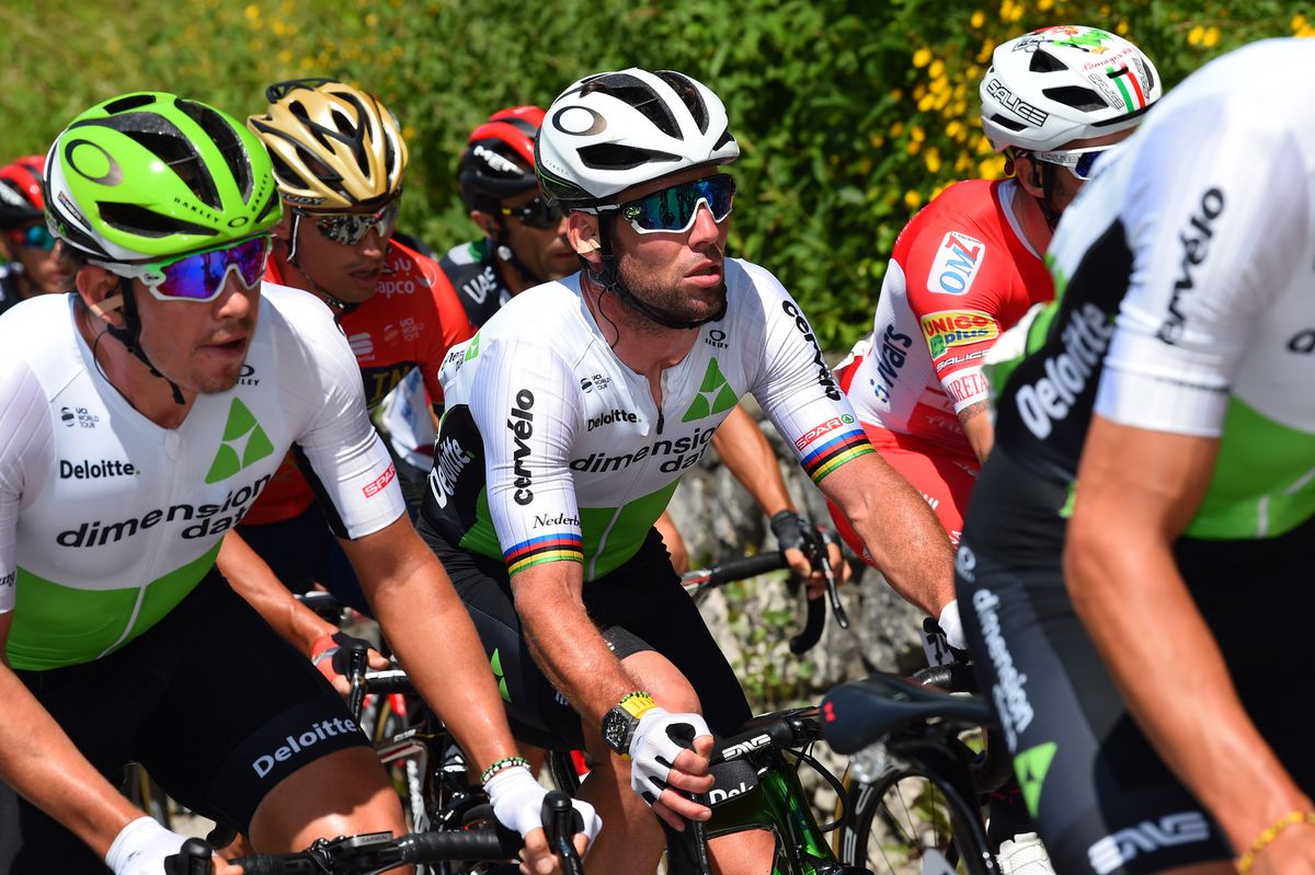 Mark Cavendish in the bunch