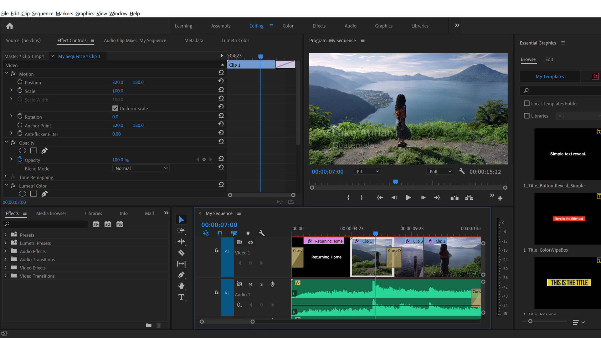 Как переключаться между проектами adobe premiere pro