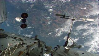 Cygnuss S.S. Rick Husband Leaves International Space Station