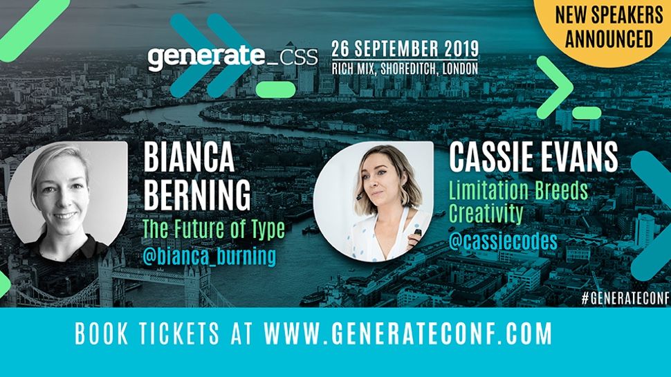 Image of Generate CSS speakers Cassie Evans and Bianca Berning