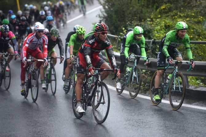 Philippe Gilbert (BMC) tried a couple of attacks
