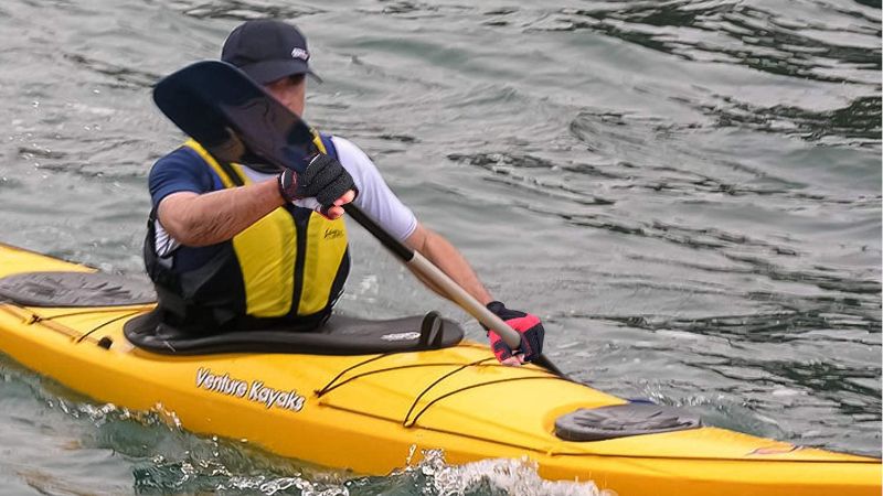 Person kayaking