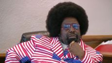 Rapper Afroman testifies during his court case in West Union, Ohio. 