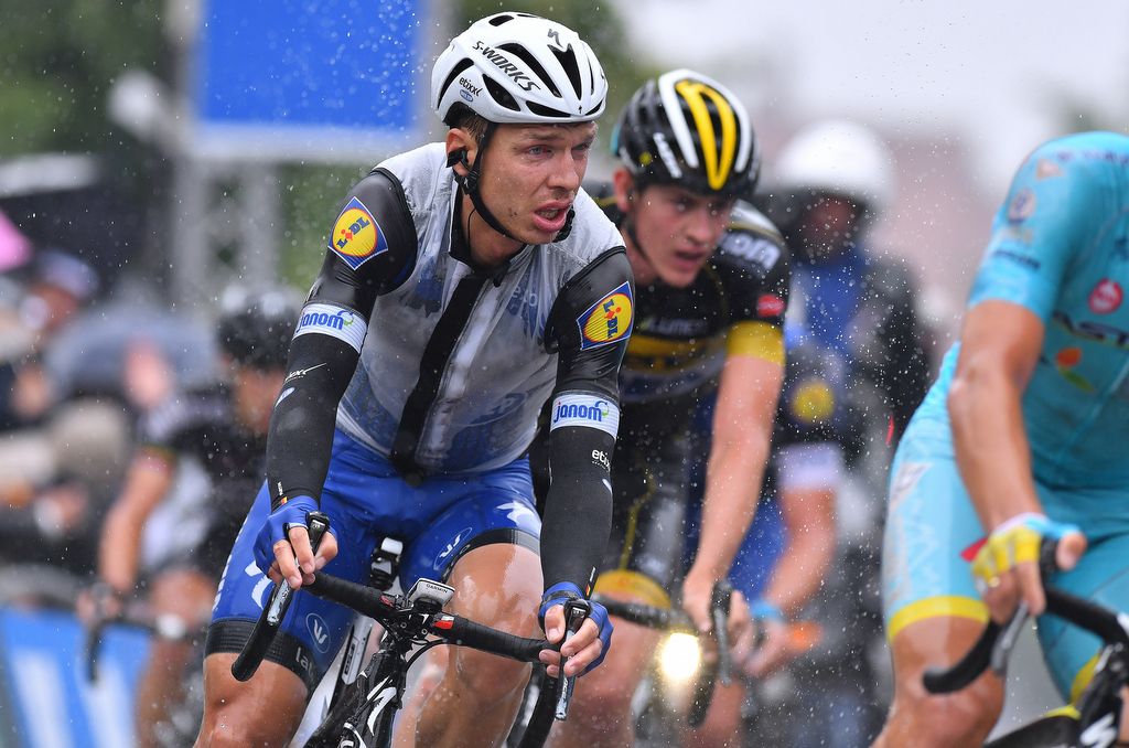 Tony Martin (Etixx-Quick Step) in the rain