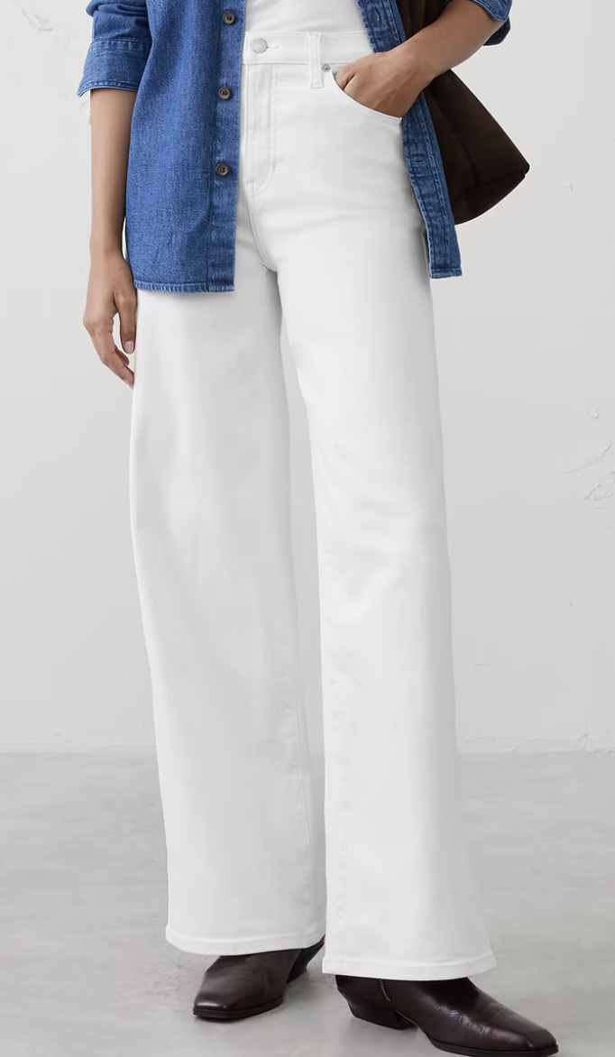 Banana Republic Factory, Wide-Leg High-Rise Jean (Was $100)