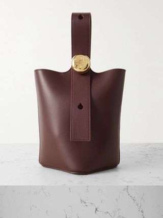 Pebble mini leather bag